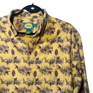 Vintage Cabela’s Wildlife Pheasant Duck Hunting Button-Up – Size M – 90s